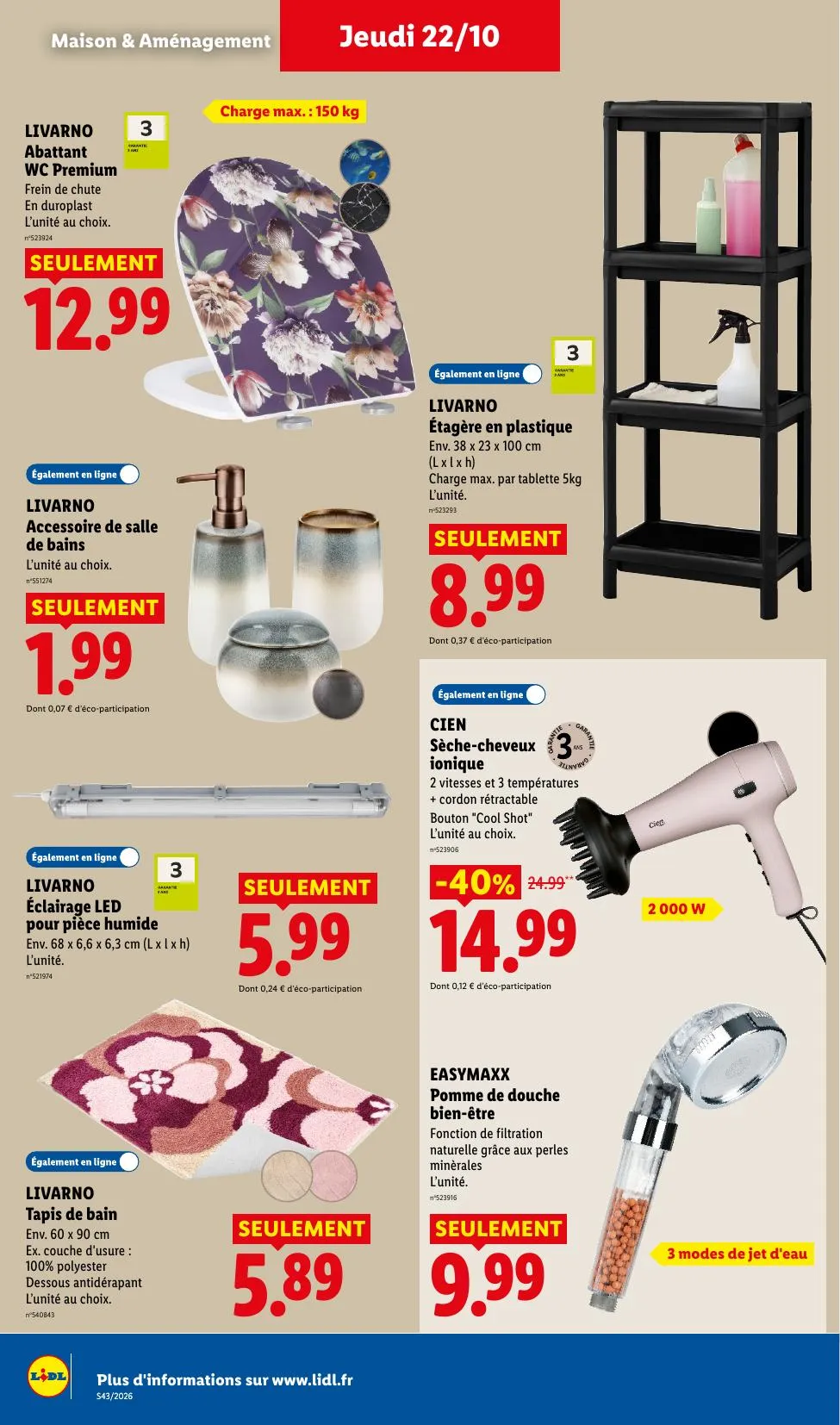 Catalogue Lidl · du 15 octobre 2026 au 28 octobre 2026 — page 42