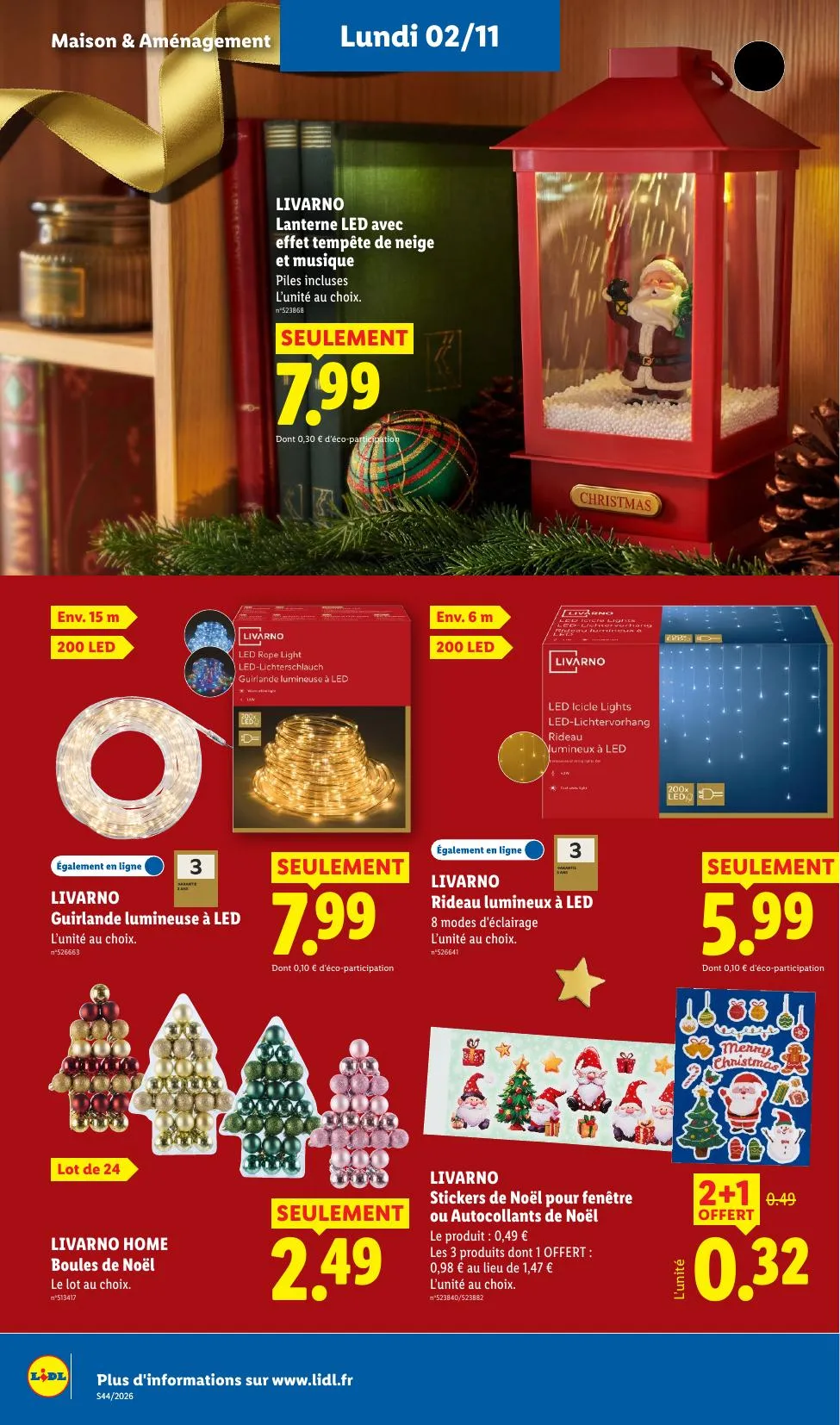 Catalogue Lidl · du 22 octobre 2026 au 4 novembre 2026 — page 58