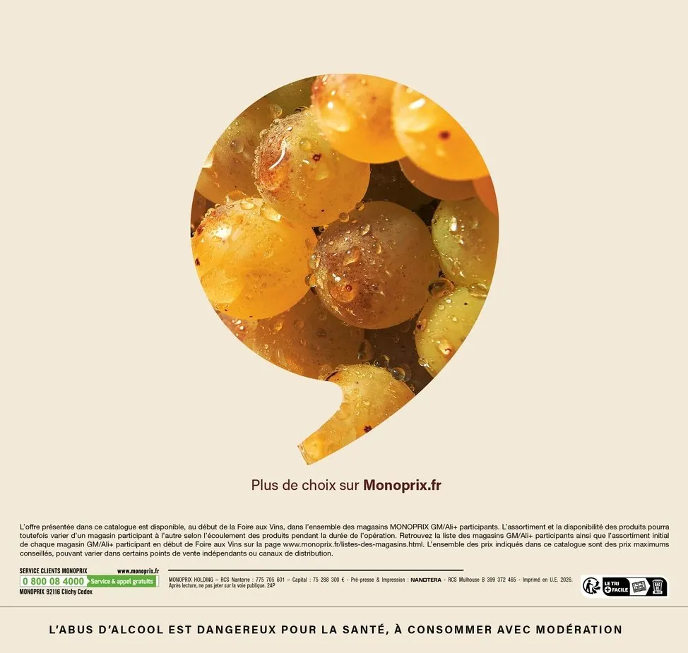 Catalogue Monoprix · Calendrier foire aux vins · du 11 septembre 2026 au 27 septembre 2026 — page 24