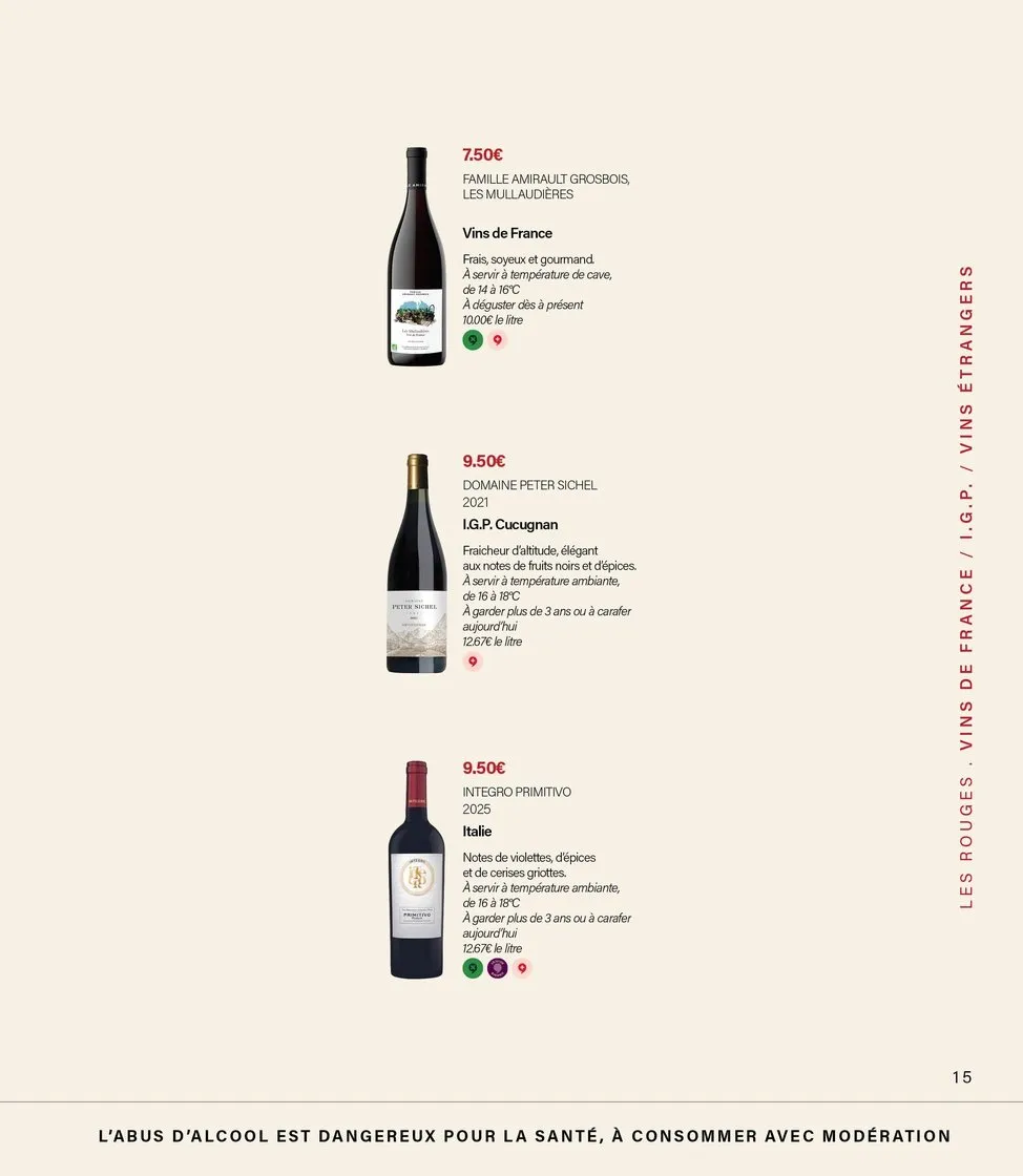 Catalogue Monoprix · GUIDE FOIRE AUX VINS (ali) · du 27 septembre 2026 au 27 septembre 2026 — page 15