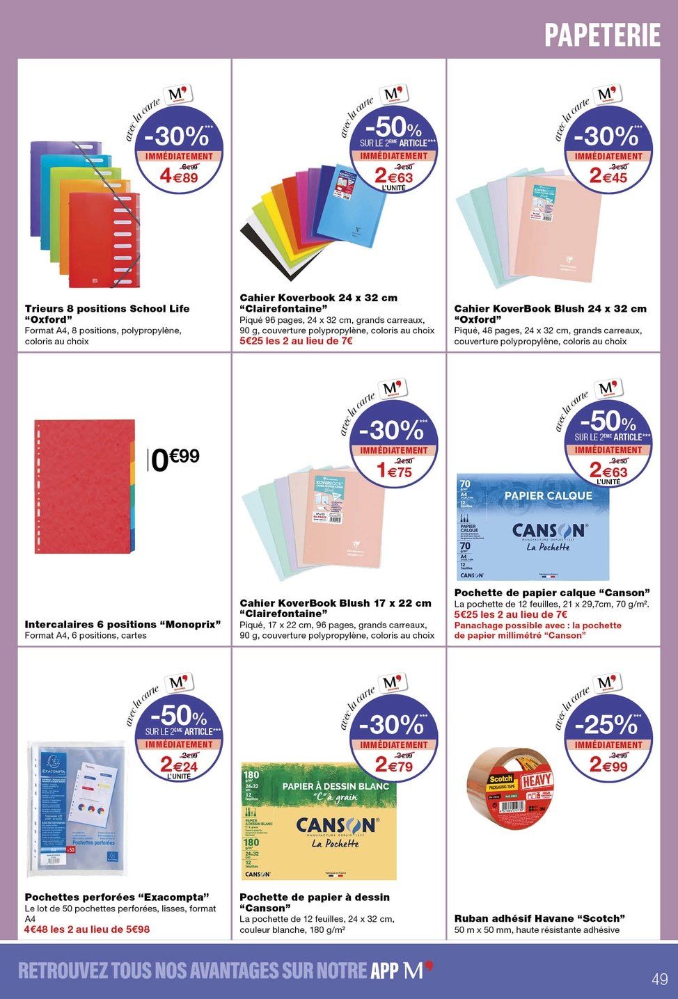 Catalogue Monoprix · du 28 juillet 2026 au 9 août 2026 — page 49