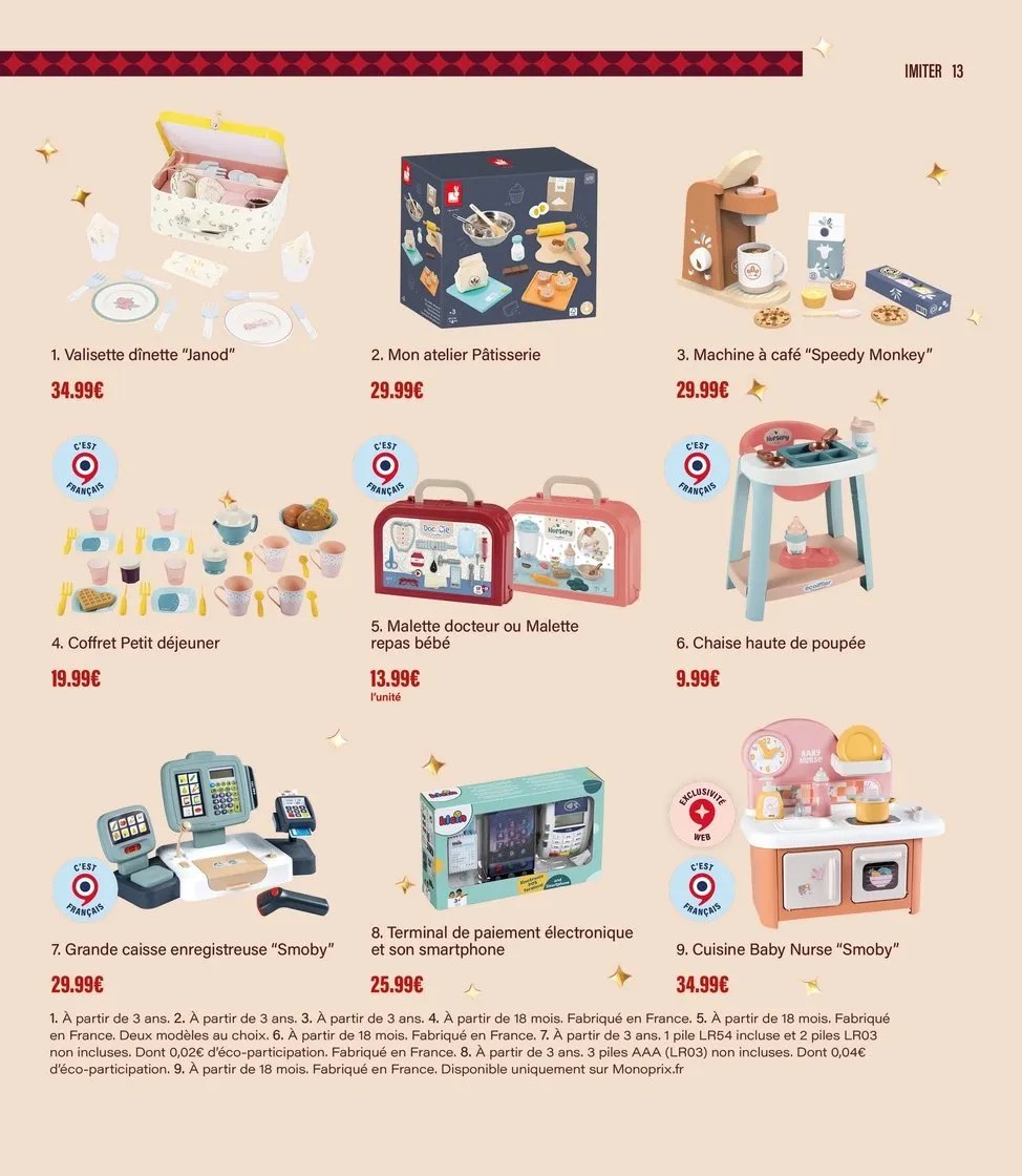 Catalogue Monoprix · Guide jouets · du 20 octobre 2026 au 7 décembre 2026 — page 13