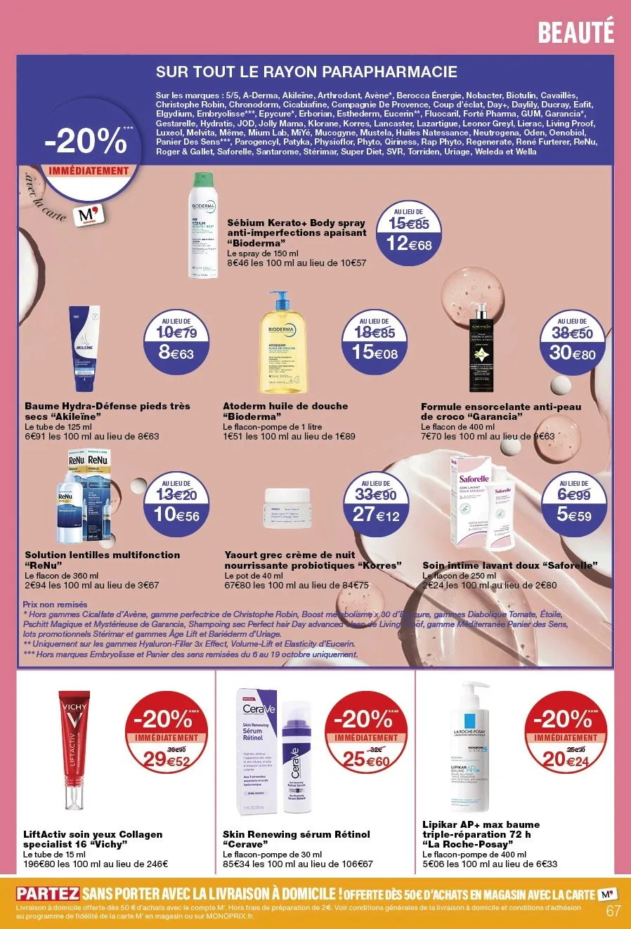 Catalogue Monoprix · du 6 octobre 2026 au 18 octobre 2026 — page 67
