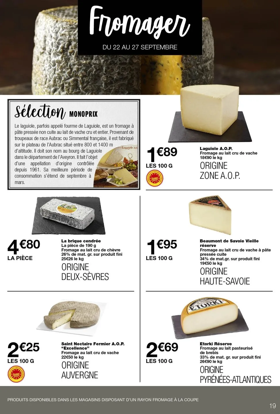Catalogue Monoprix · du 22 septembre 2026 au 4 octobre 2026 — page 19