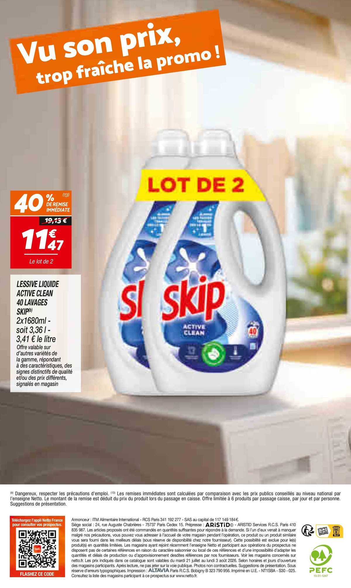 Catalogue Netto · du 13 juillet 2026 au 3 août 2026 — page 20
