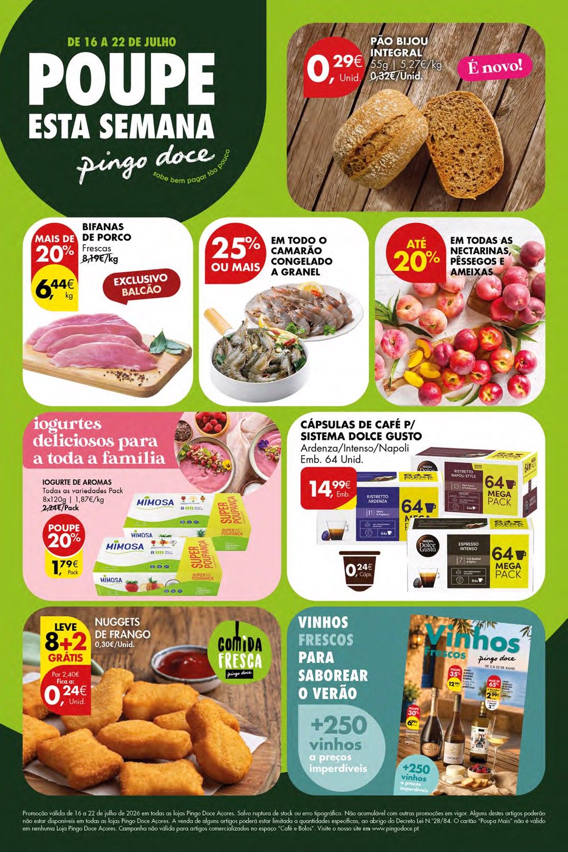 Folheto Pingo Doce · de 16 a 22 de Julho — página 1