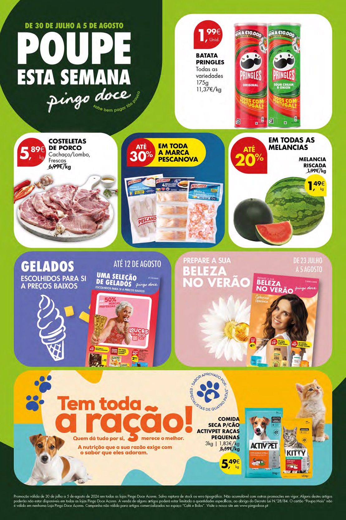 Folheto Pingo Doce · de 30 de Julho a 5 de Agosto — página 1
