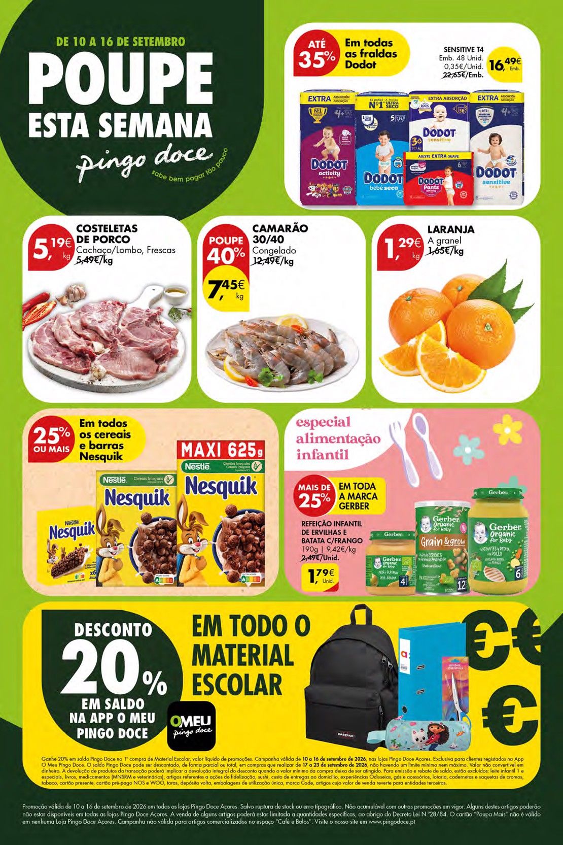 Folheto Pingo Doce · de 10 a 16 de Setembro — página 1