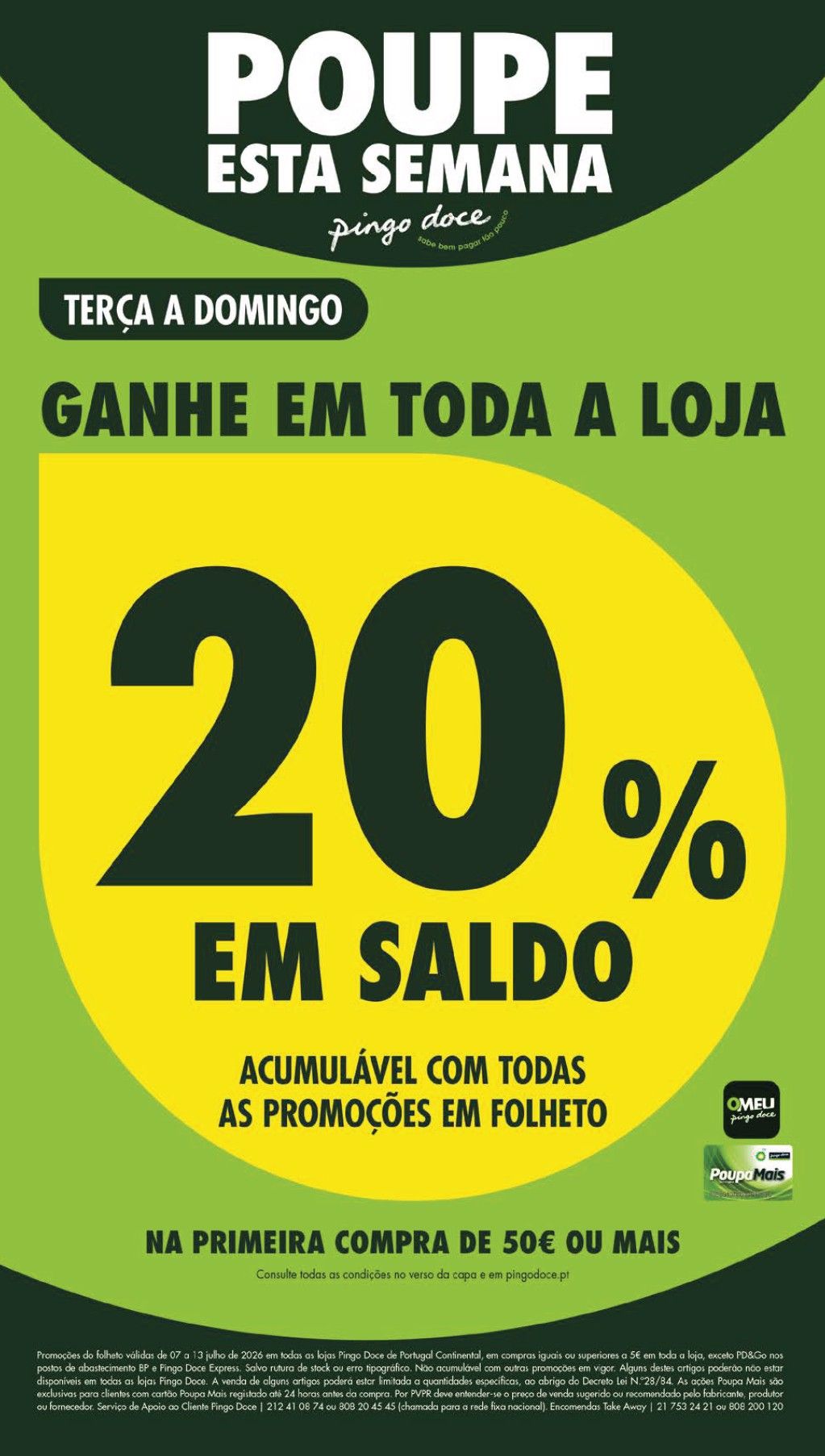 Folheto Pingo Doce · de 7 a 13 de Julho — página 1