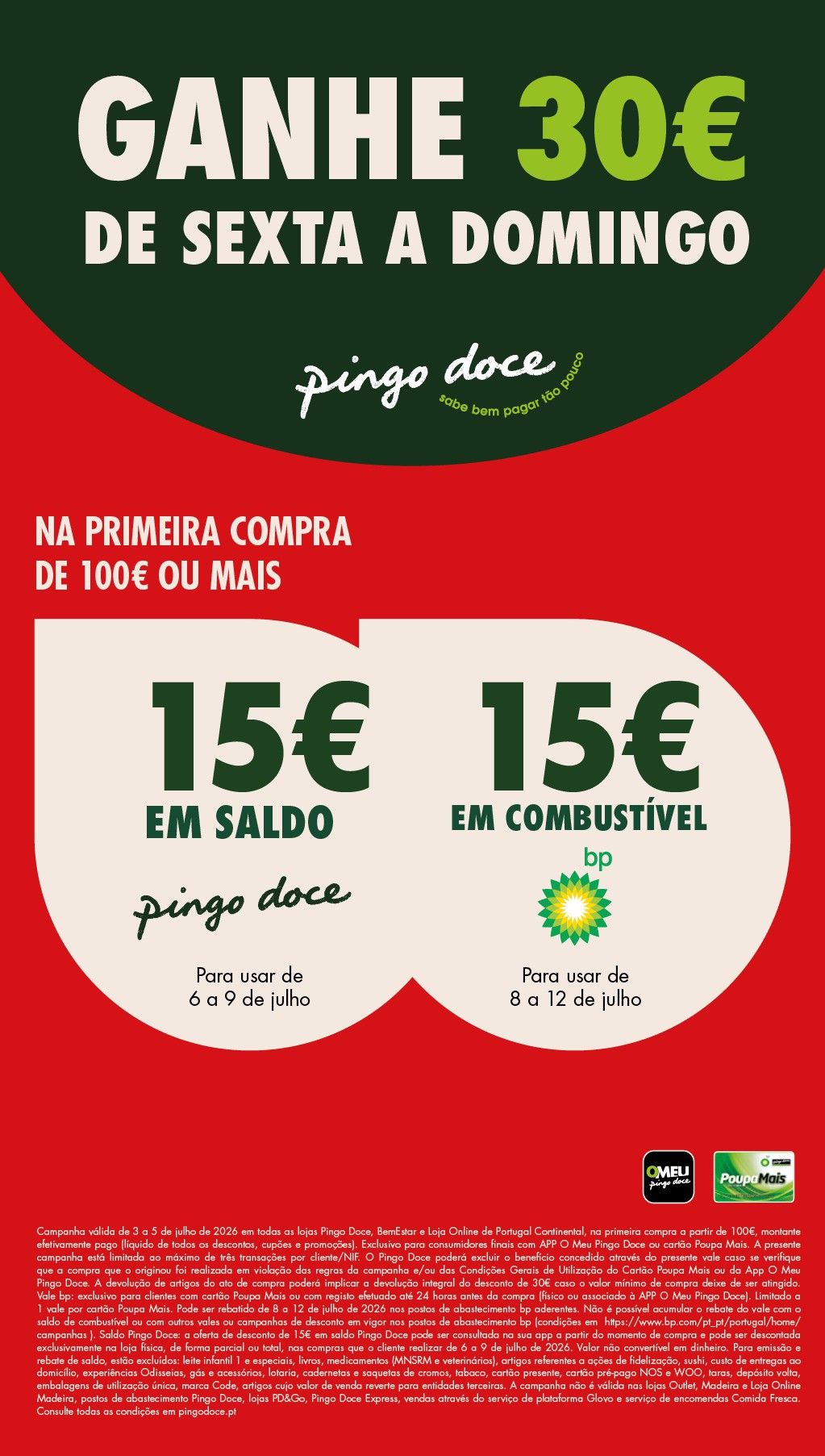 Folheto Pingo Doce · de 3 a 6 de Julho — página 1