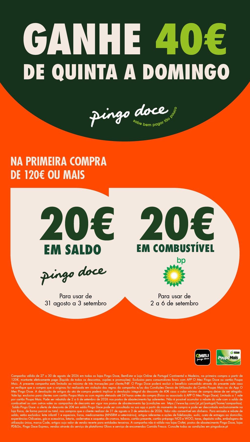 Folheto Pingo Doce · de 29 a 31 de Agosto — página 1