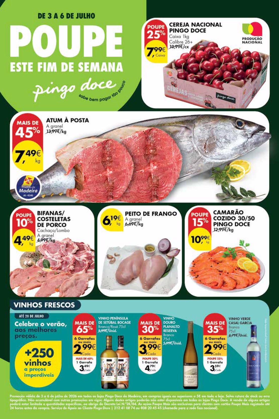 Folheto Pingo Doce · de 3 a 6 de Julho — página 1