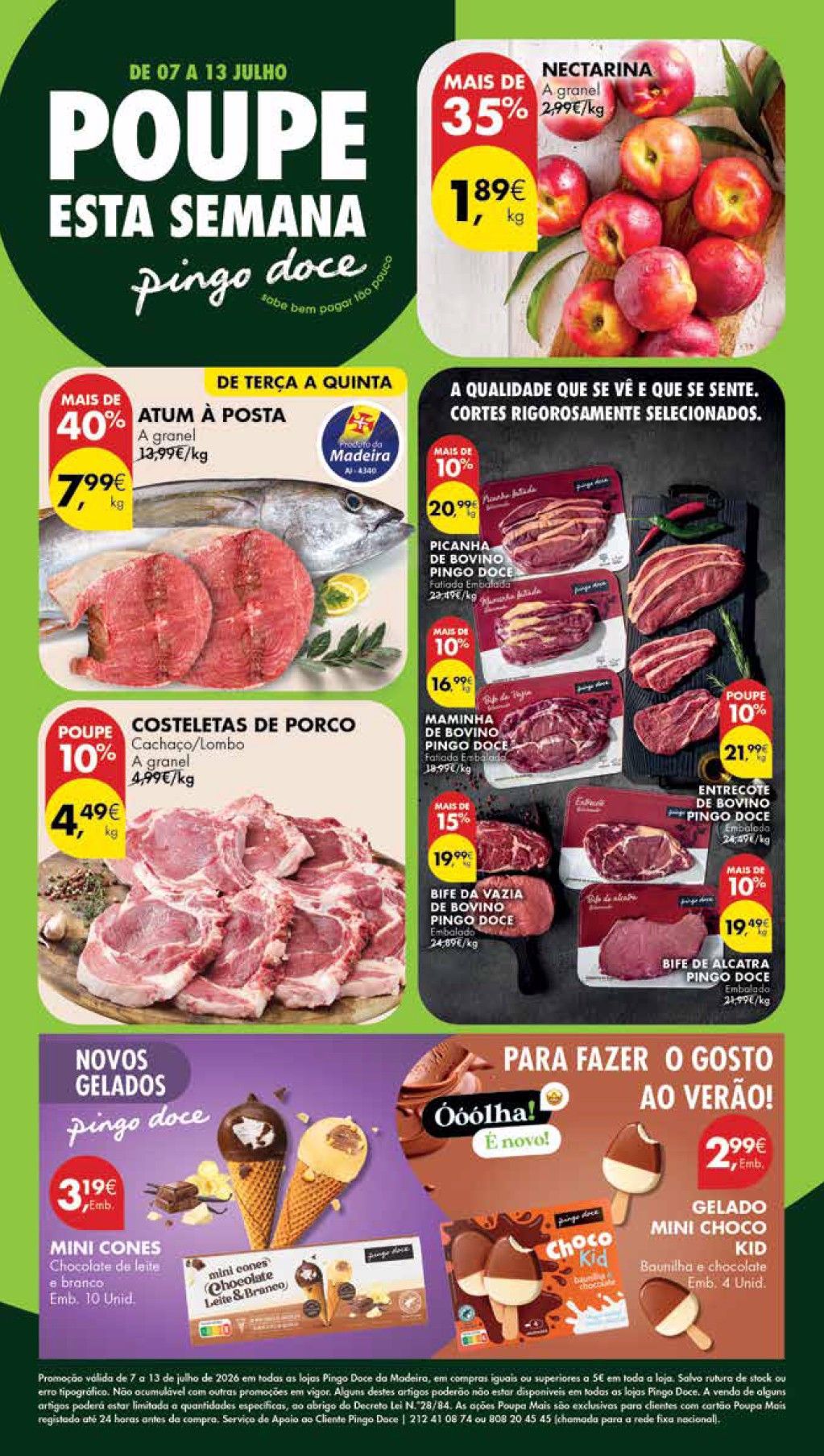 Folheto Pingo Doce · de 7 a 13 de Julho — página 1