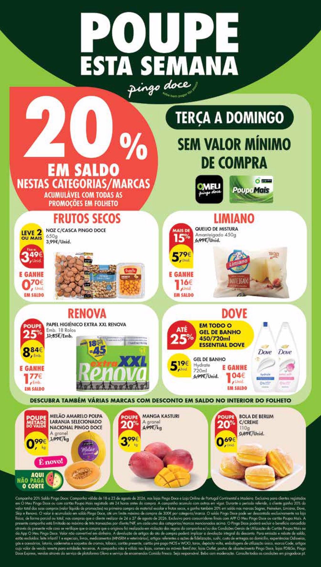 Folheto Pingo Doce · de 18 a 24 de Agosto — página 1