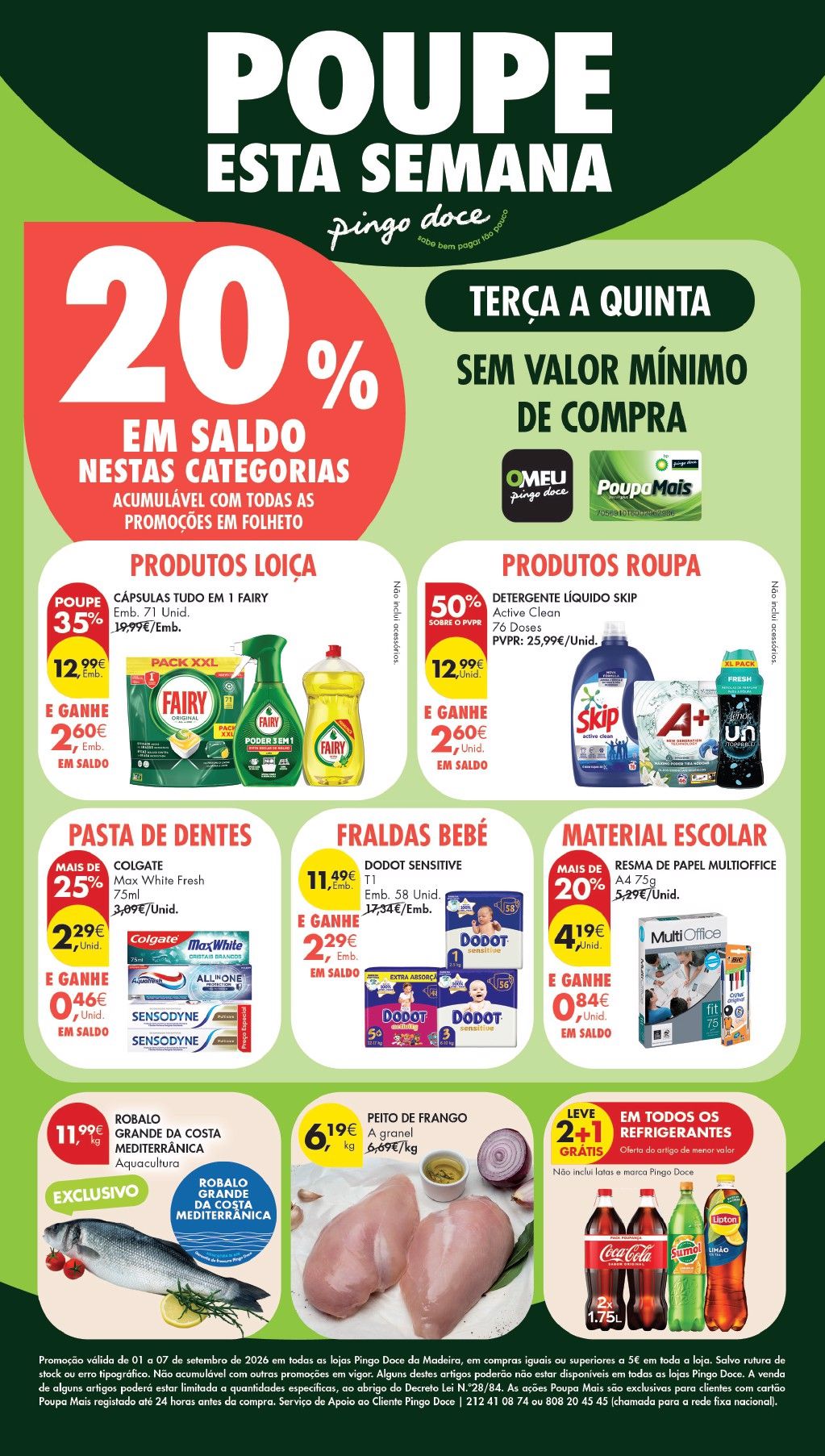 Folheto Pingo Doce · de 1 a 7 de Setembro — página 1