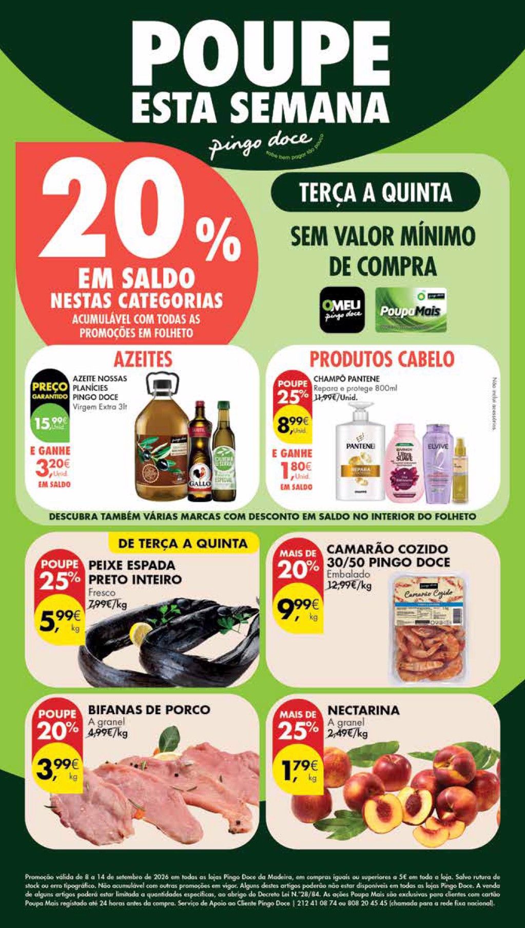 Folheto Pingo Doce · de 8 a 14 de Setembro — página 1