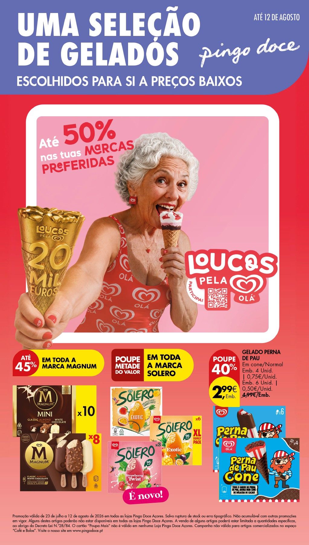 Folheto Pingo Doce · de 21 de Julho a 12 de Agosto — página 1