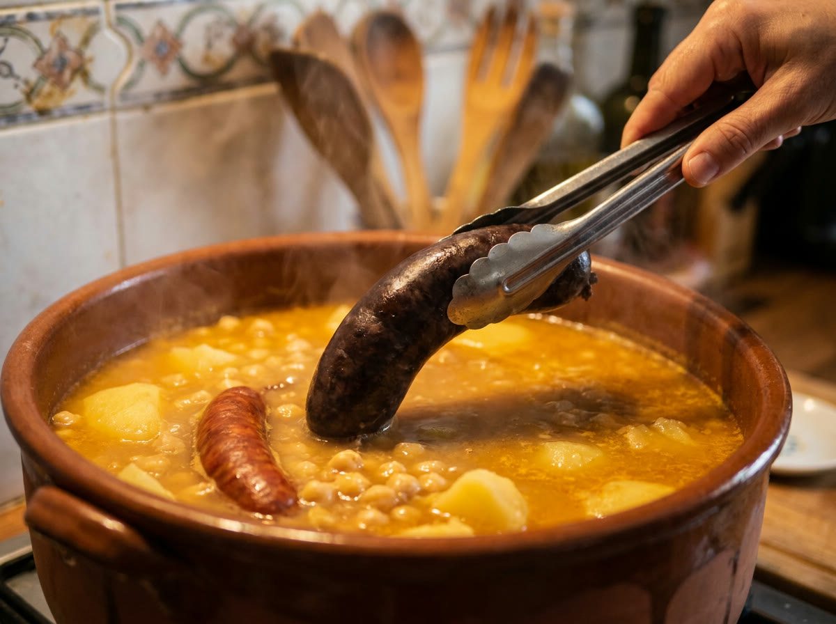Añade la morcilla al final