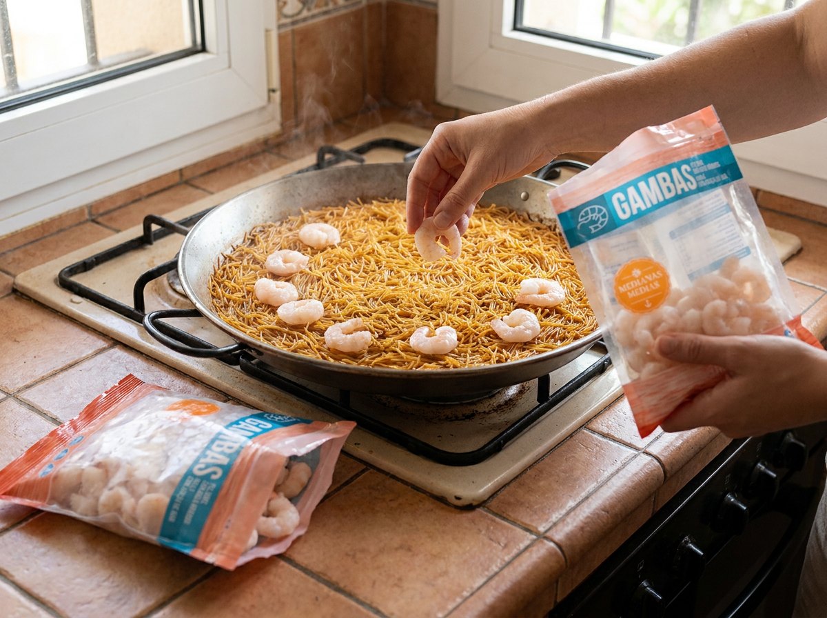 Las gambas, en los últimos minutos