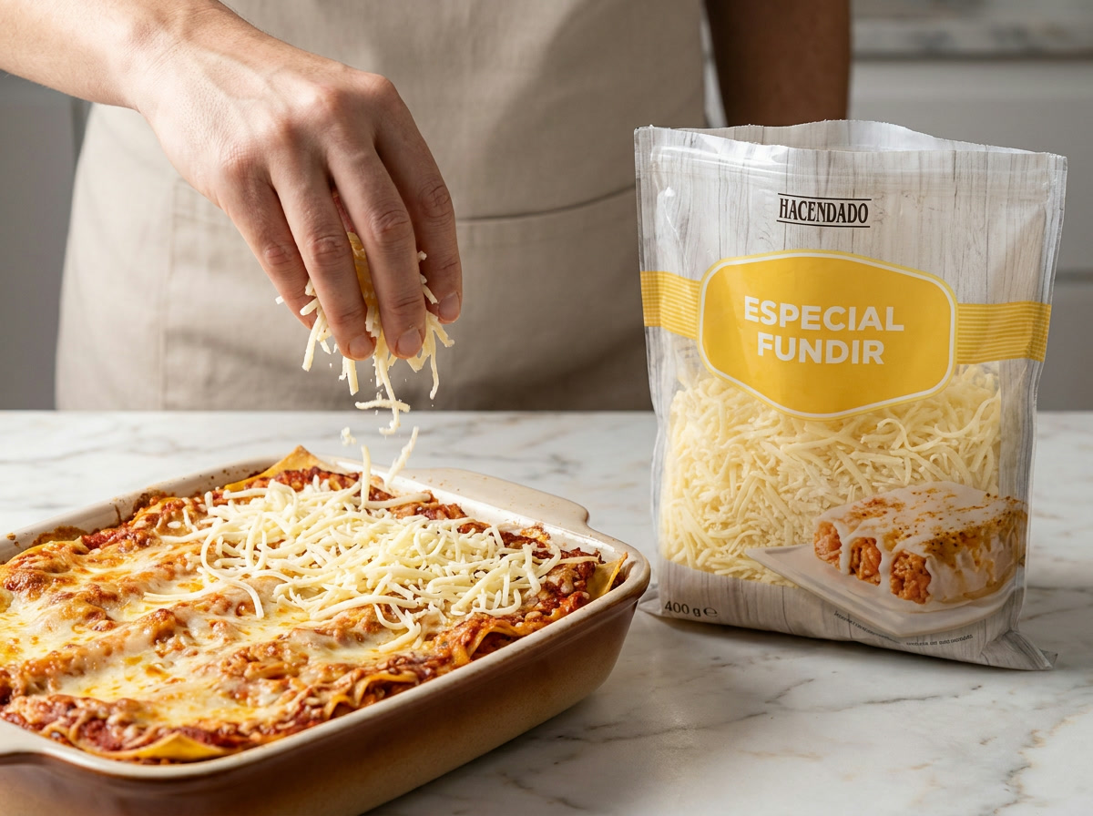 Espolvorea el queso y hornea