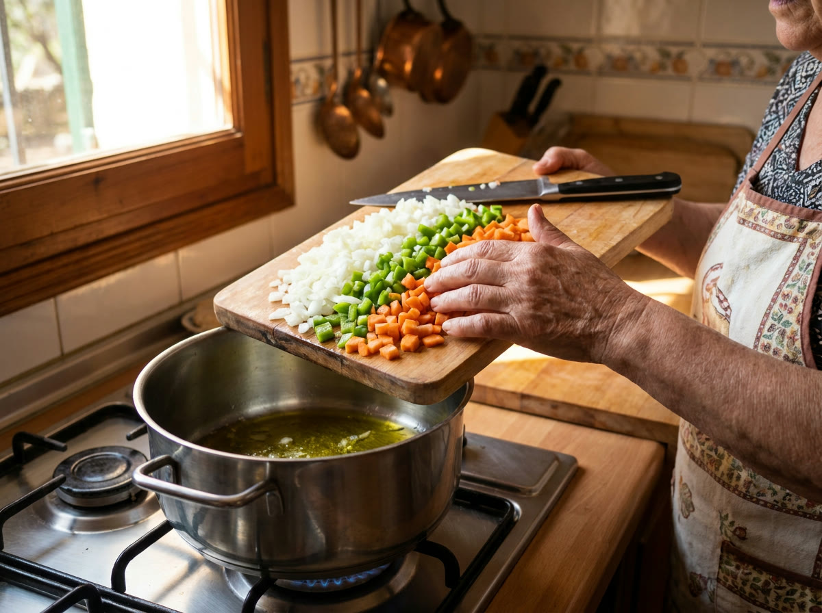 Pocha las verduras