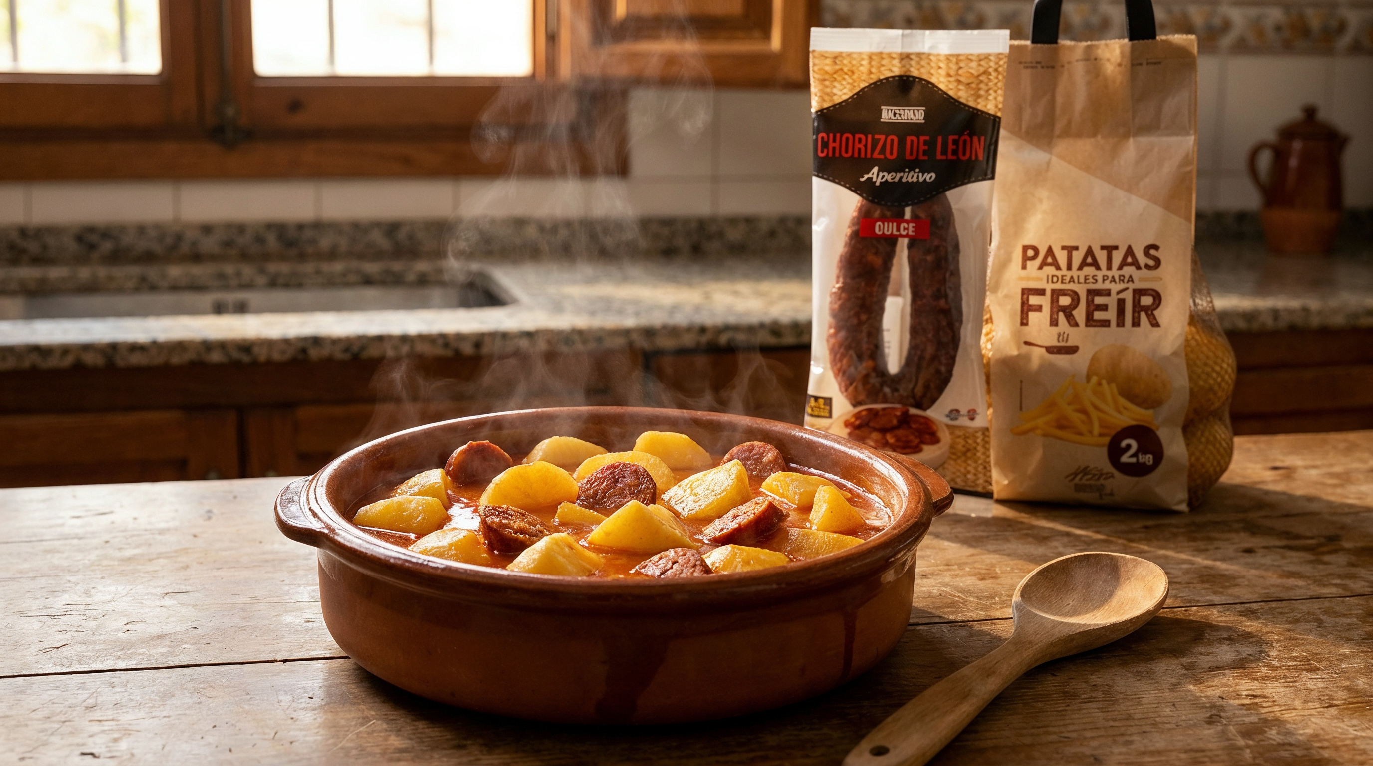 Patatas a la riojana con chorizo