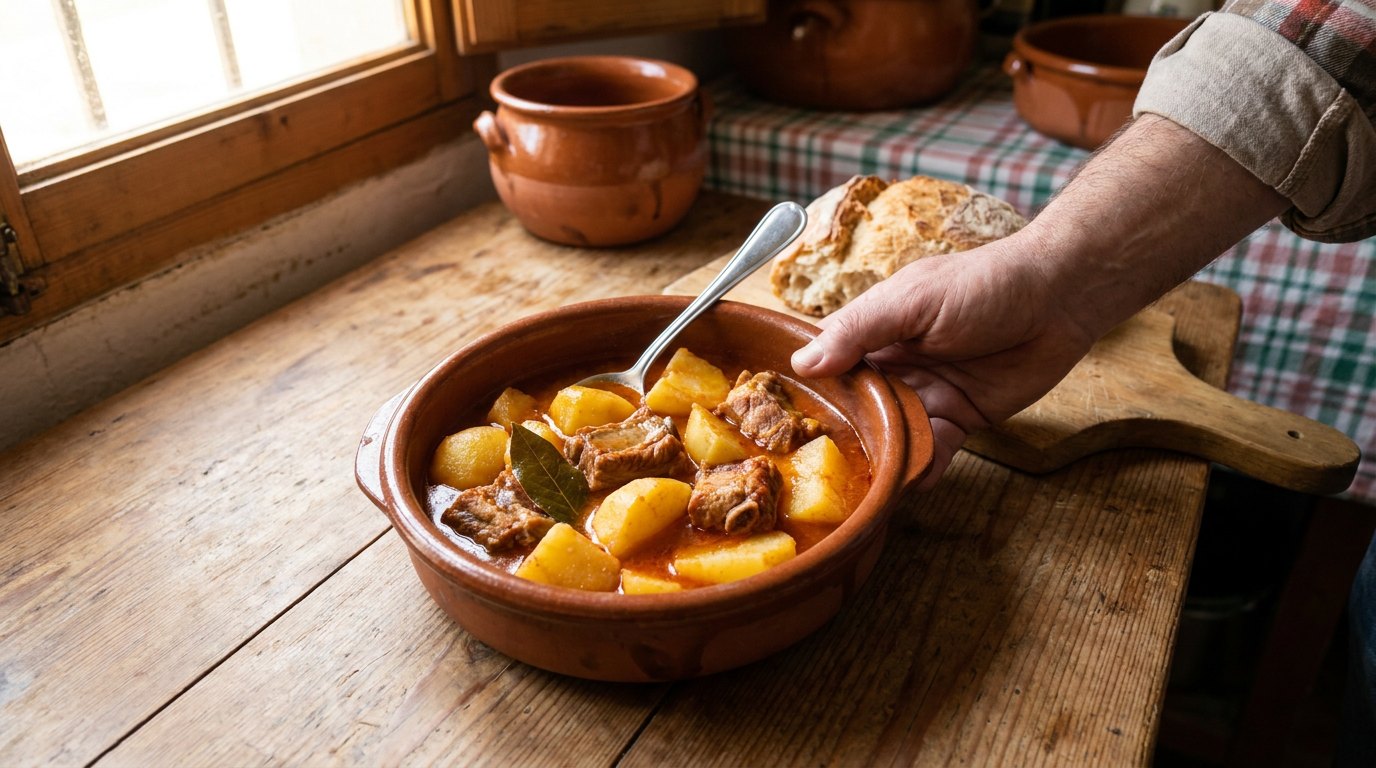 Patatas guisadas con costillas