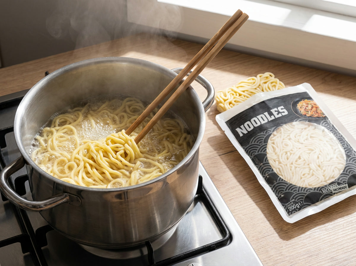Cuece los noodles