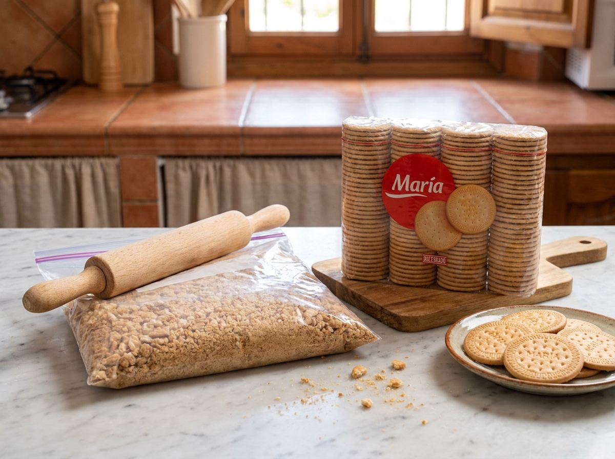 Tritura las galletas