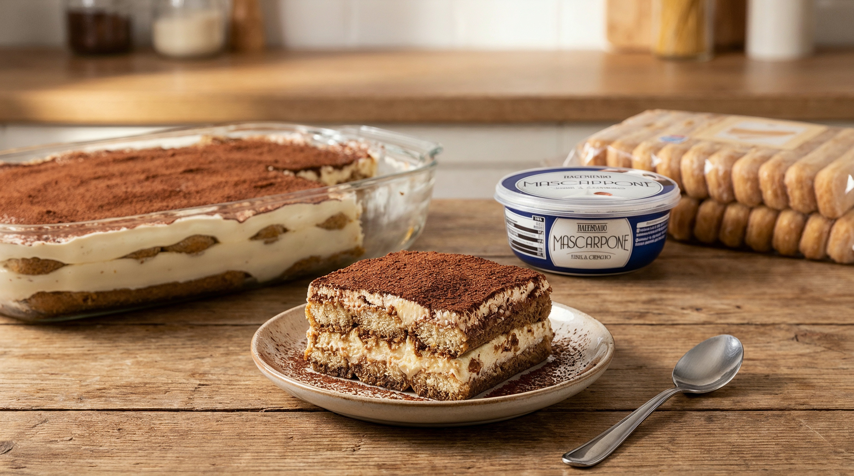 Tiramisú casero tradicional