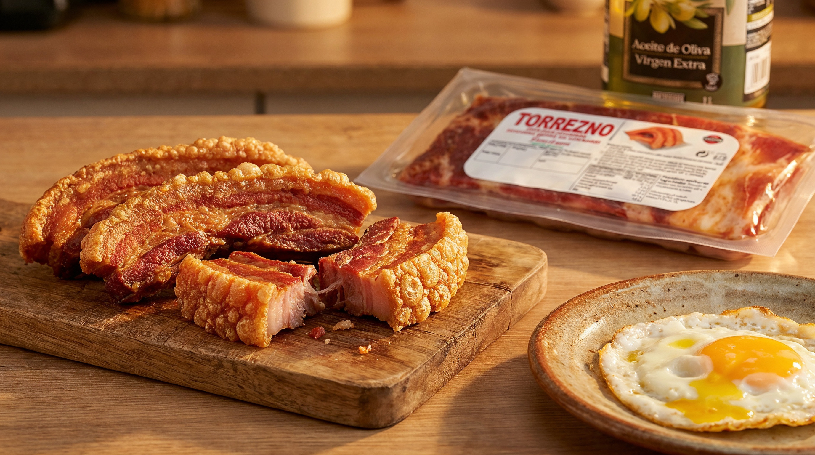 Torreznos de Soria crujientes — plato terminado