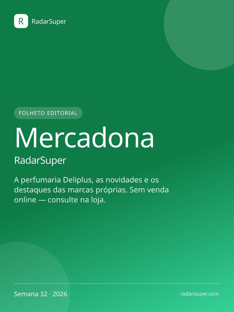 Capa Folheto Mercadona RadarSuper · 3 a 9 de agosto de 2026