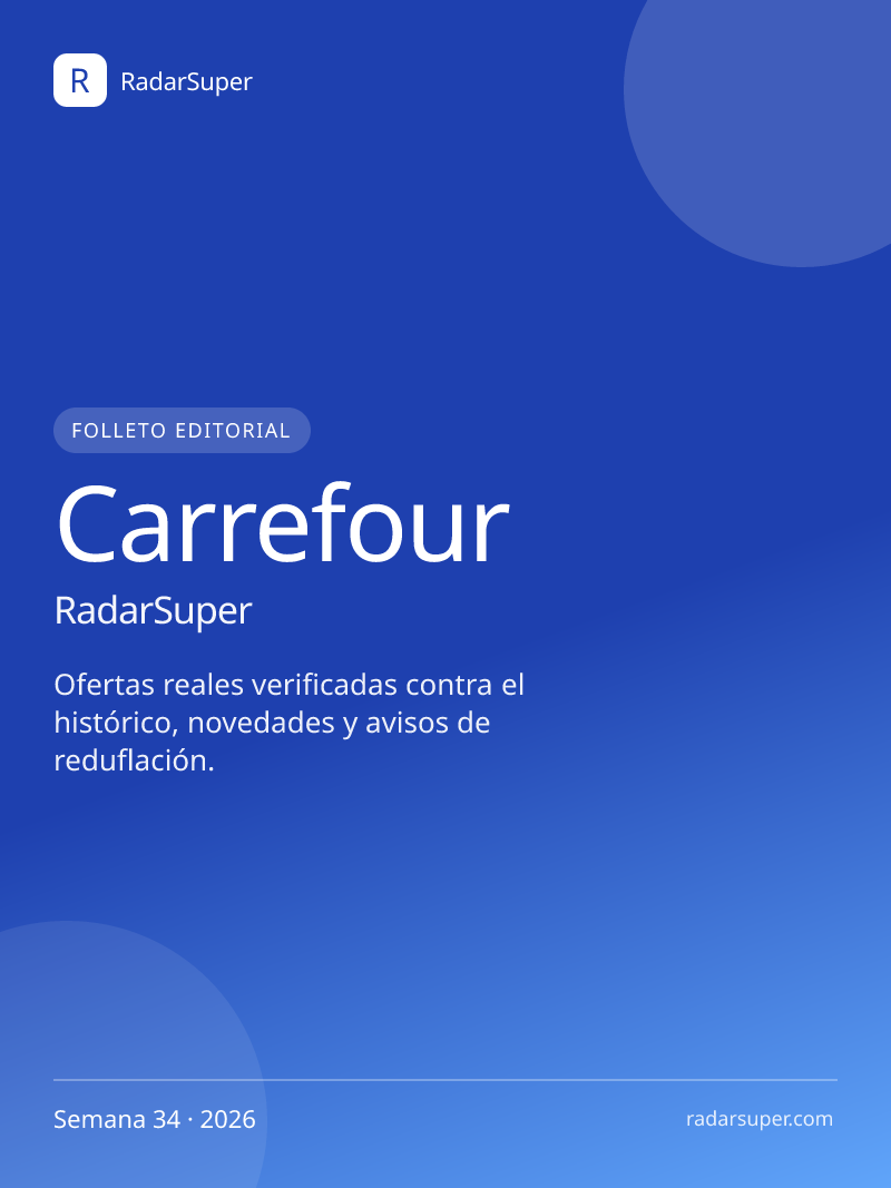 Portada Folleto Carrefour RadarSuper · del 17 al 23 de agosto de 2026
